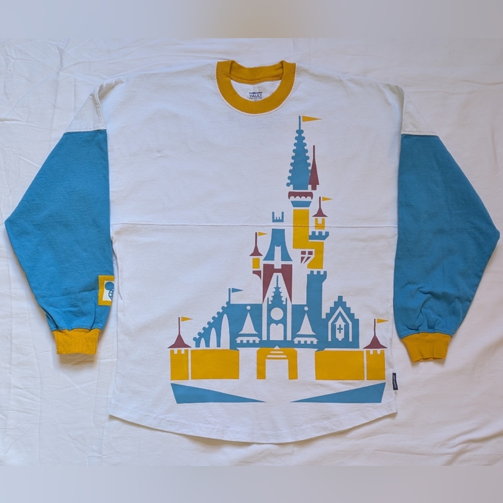 Walt Disney World Vault Collection 50th Castle Blue Yellow Spirit Jersey, Small